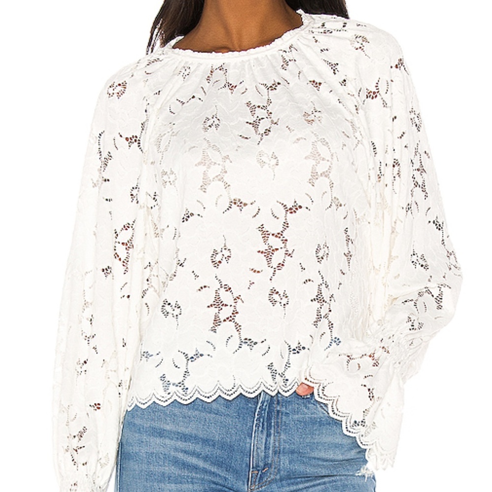 BRAND NEW Free People Olivia Lace Tee
